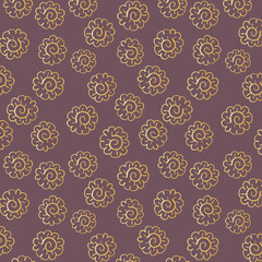seamless pattern with flowers
