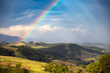 Countryside after storm