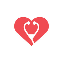 Heart icon design template vector isolated