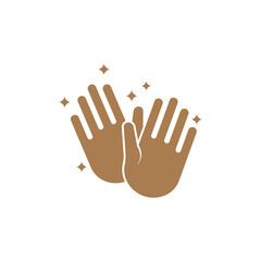 Clean hands icon design template vector isolated
