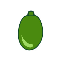 fruit icon vector symbol isolated illustration white background
