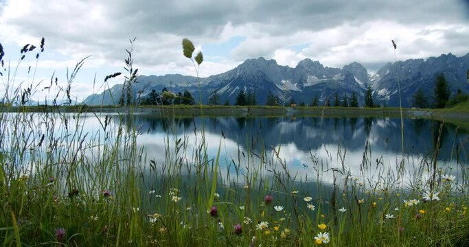 Astberg lake near Ellmau, Wilderkaiser mountains, Austria