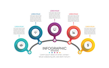 Presentation business abstract background infographic template