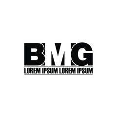 BMG letter monogram logo design