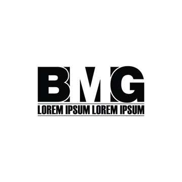 BMG letter monogram logo design