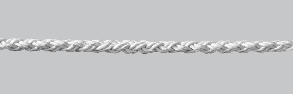White braided rope.