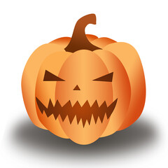 Happy Halloween on white background , 3D illustration