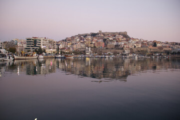 Fototapeta na wymiar Kavala greece cityscape