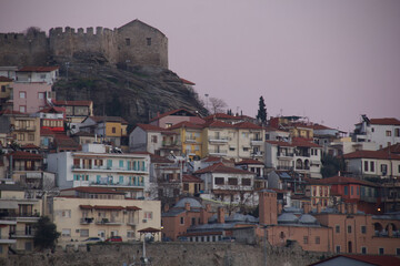 Fototapeta na wymiar Kavala greece cityscape