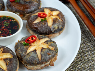 Korean food : Pyogobeoseotjeon. Korean ritual food usually eaten on holidays.