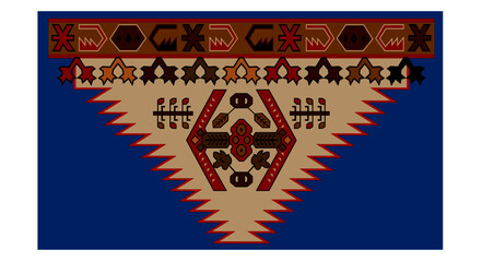 Caucasian carpet ornament