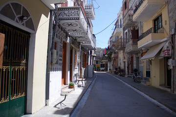 Chios island Pyrgi village outdoors, indoors