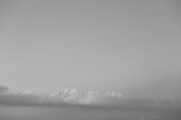 dark gray dramatic sky with large clouds