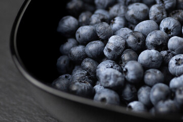 Heidelbeeren in Schale Close-up