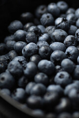 Heidelbeeren in Schale Close-up