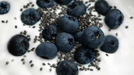 Heidelbeerjoghurt Close-up