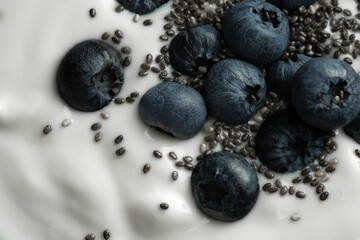 Heidelbeerjoghurt Close-up