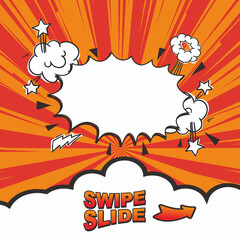 template of pop art bacckground for instagram