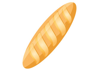 leckeres frisch gebackenes goldbraunes Baguette