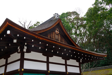 Fototapeta na wymiar 日本の神社仏閣の木造建築物