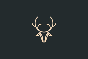 Flat mandala vintage simple logo design