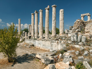 Ruine des Aphrodite Tempels, Antike Stadt Aphrodisias, Türkei, Kleinasien.
