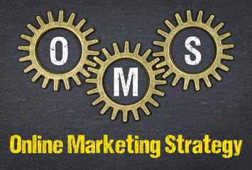 Fototapeta premium OMS Online Marketing Strategy
