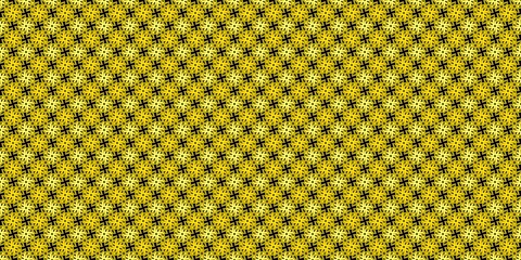 回転した画像を繋ぎ合わせた幾何学パターン