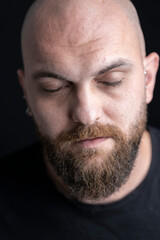 portrait of a man in the studio