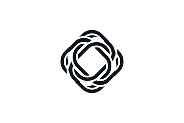 Flat minimal logo for your company