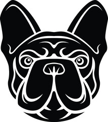 Simple Design of French Bulldog Logo