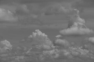 dark gray dramatic sky with large clouds