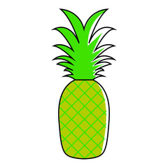 Pineapple Vector Illustration