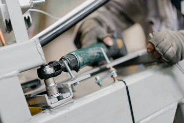 worker working in factory