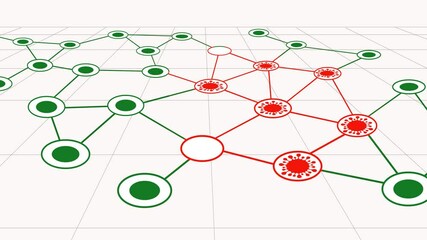 Contact tracing location route map for coronavirus covid19 government GPS marker icon social distance tracking of people who have been exposed to coronavirus
