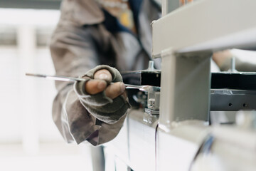 worker working in factory