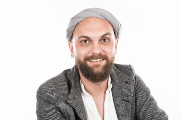 portrait of a man in the studio