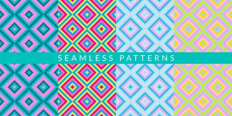 Colorful Abstract Geometric Pattern Vector Illustration Background Art