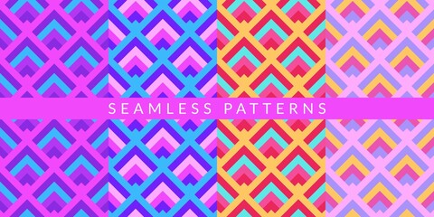 Colorful Abstract Geometric Pattern Vector Illustration Background Art