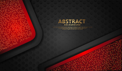 background with glitters golden effect. Realistic dots pattern on textured background