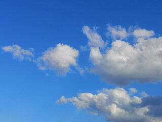 Beautiful blue sky and clouds natural background