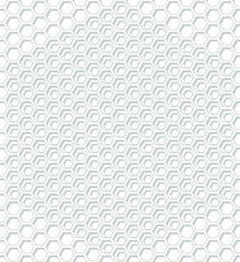Honeycomb papercut style layered seamless pattern. EPS10 vector illustration.