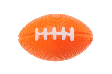 Orange Rubber Ball Isolated on White Background 