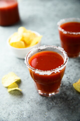 Traditional Bloody Mary cocktail