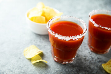 Traditional Bloody Mary cocktail