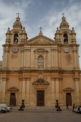 Obraz premium St.Paul's Cathedral in Mdina, Malta