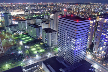 Fototapeta na wymiar 福岡タワーから見た夜景