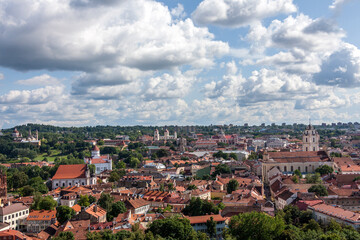 Fototapeta premium Blick über Vilnius, Litauen