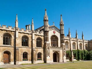 Corpus Christi College, Cambridge University Cambridgeshire England UK established in the 14th century sixth oldest college of the university and is a popular travel destination visitor landmark