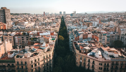 Eixample Barcelona vista aérea 